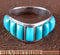 Southwest Turquoise Jewelry Inlay Ring Size 5-3/4 GS55966